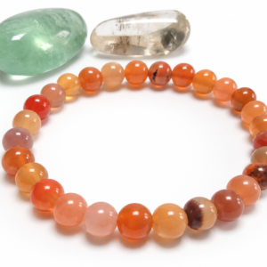 Bracelet boules Cornaline